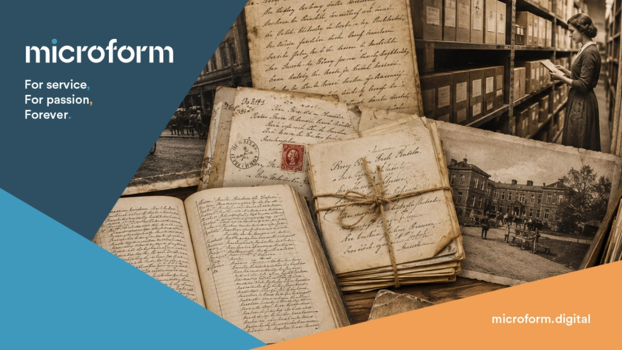 Microform Branding_Old Papers and Photos.