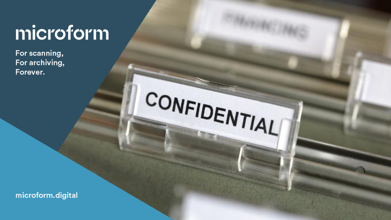 Microform Branding - Files marked as confidential.