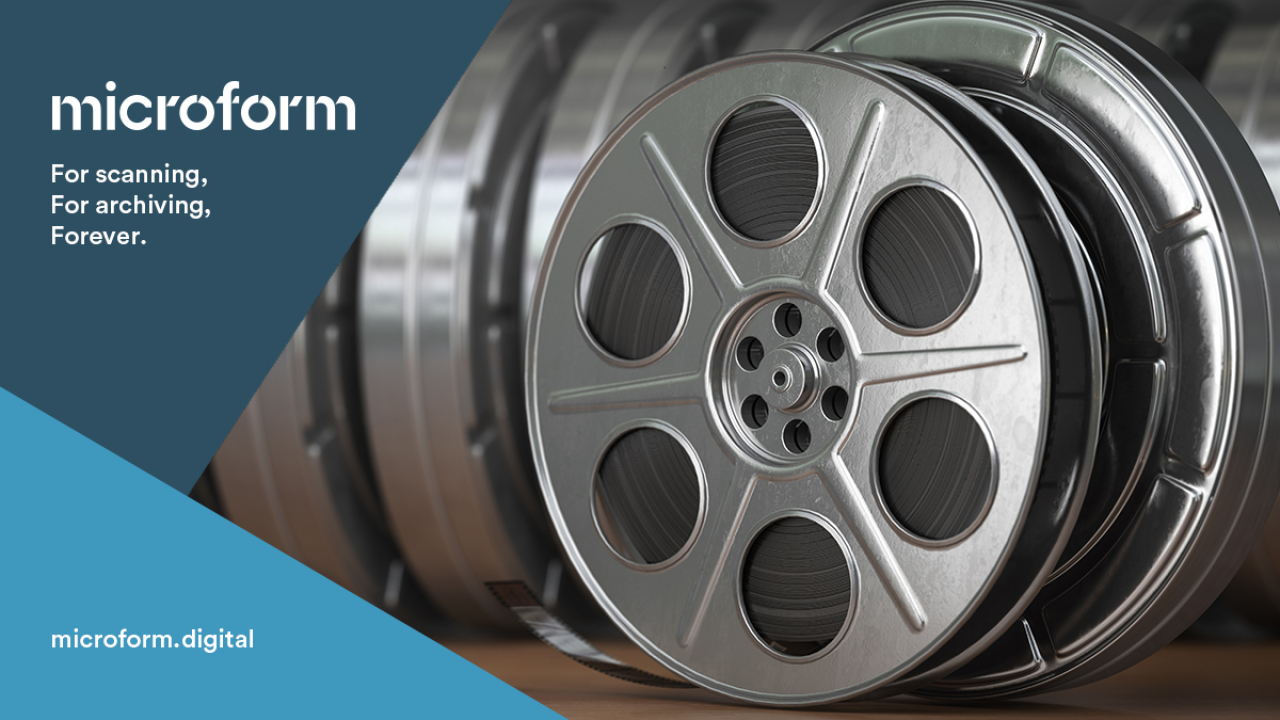 Microform Branding - Spools of microfilm.