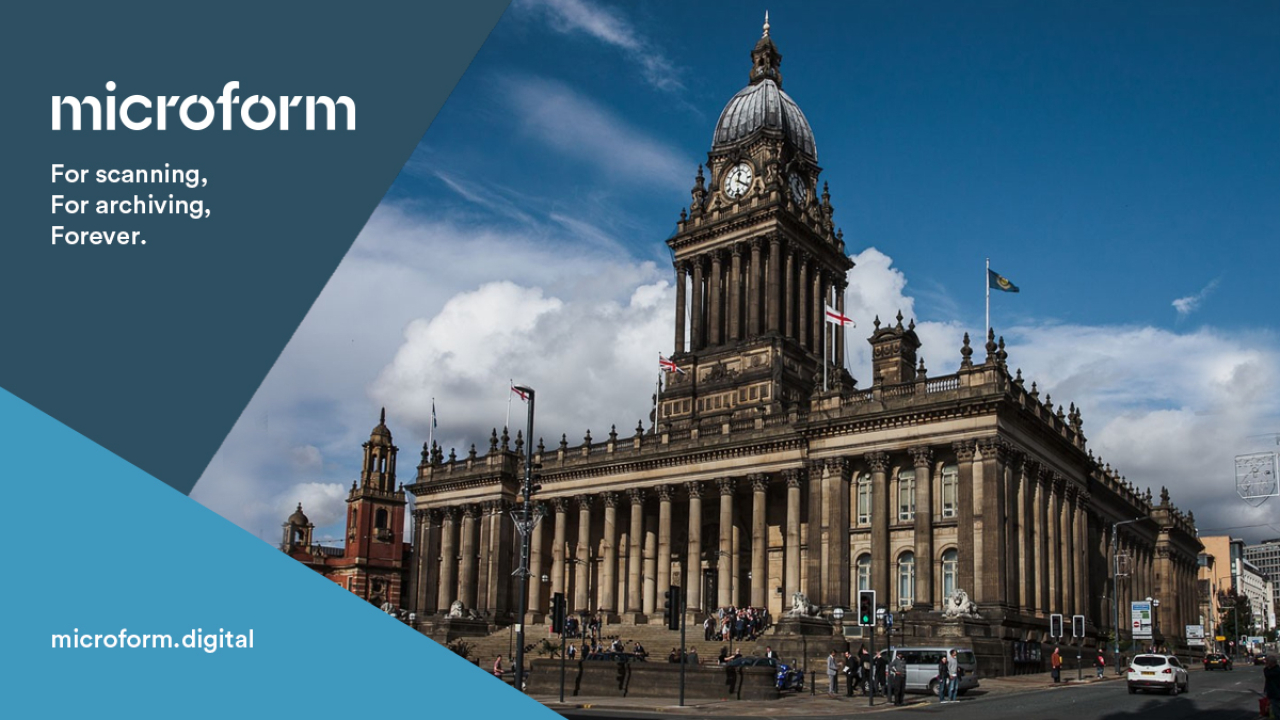 Microform Branding - Public building, Leeds Town Hall.